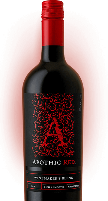 Bottle of Apothic Red